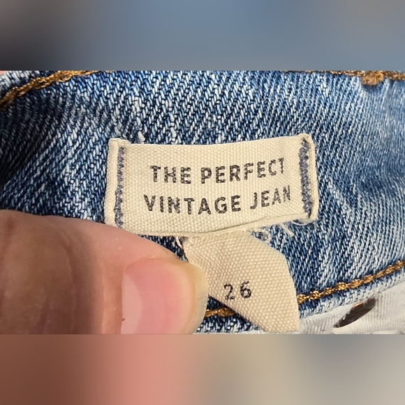 Madewell The Perfect Vintage Straight Leg Jean Size 26 - Picture 7 of 8